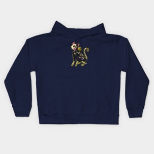 Bewitched Graveyard Cat Kids Hoodie